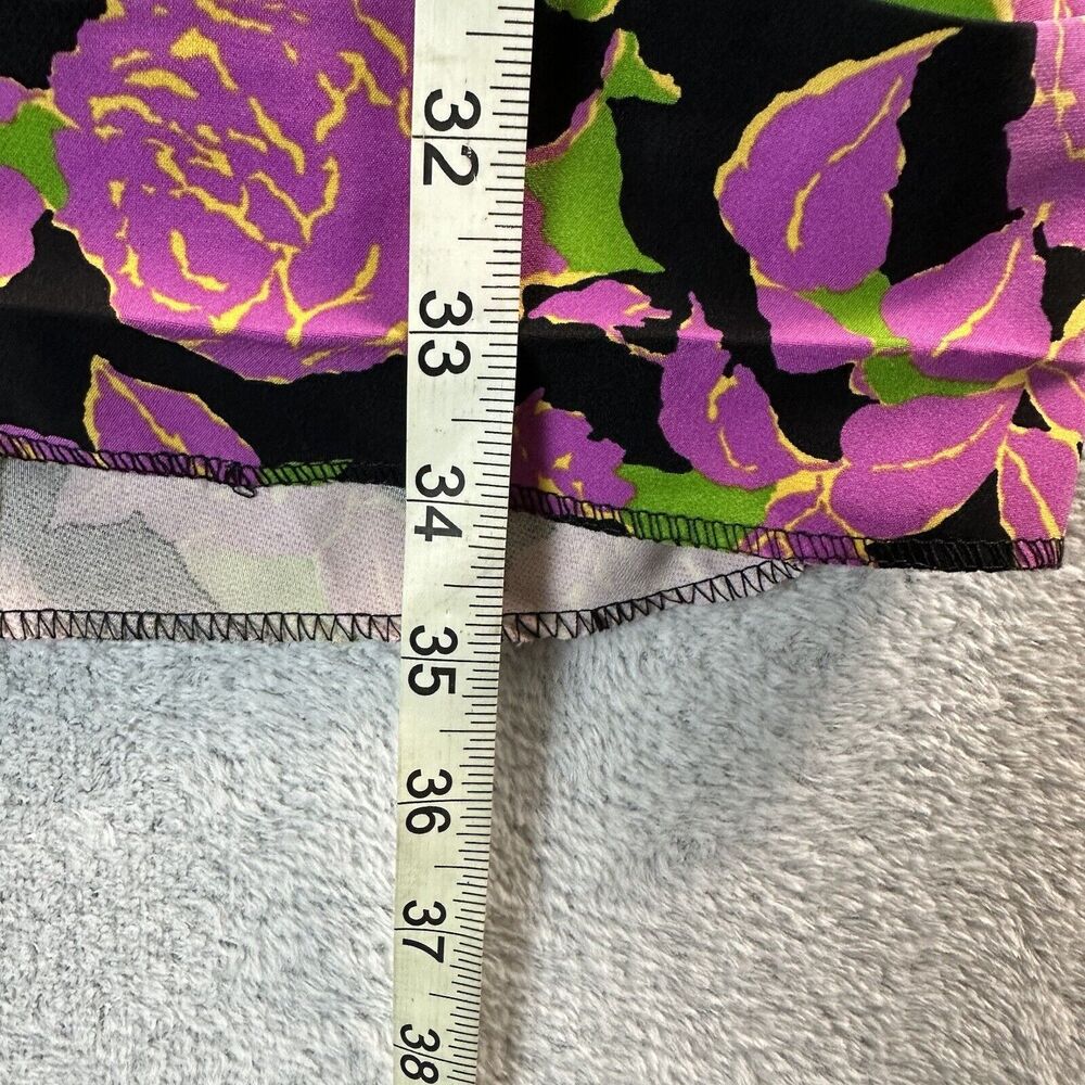 Zara Size M Pink Floral Ruched Bodycon Long Sleeve Mini Dress - Picture 14 of 14